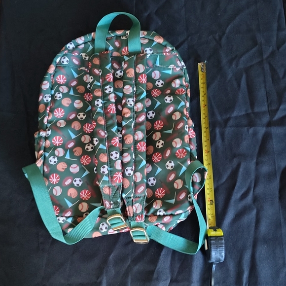 Boutique High Quality Green Sports Pattern Backpack - Picture 2 of 2